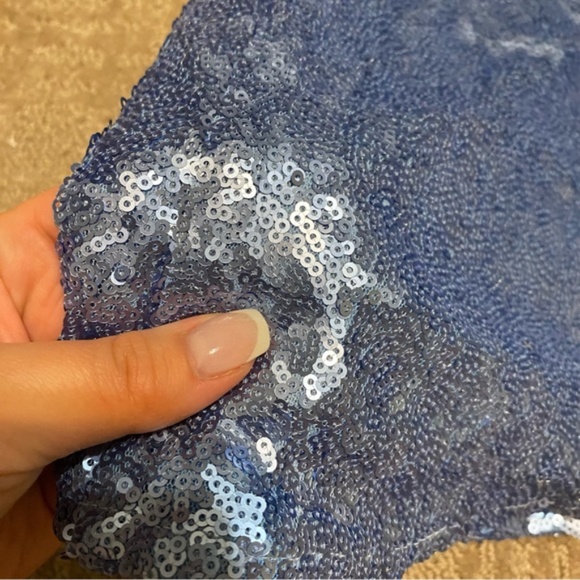 Urban Outfitters Blue Sequin Mini Dress - Picture 6 of 6